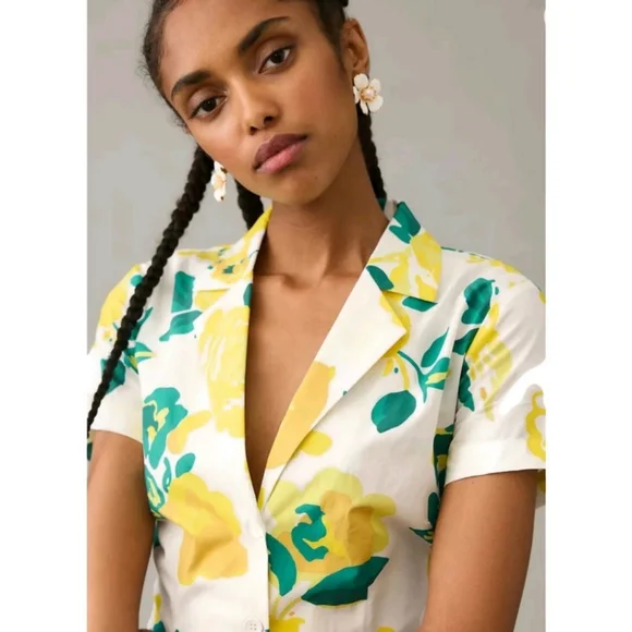 NWT Anthropologie Plenty By Tracy Reese Flounce Cottagecore Feminine Garden Girl - Picture 4 of 14